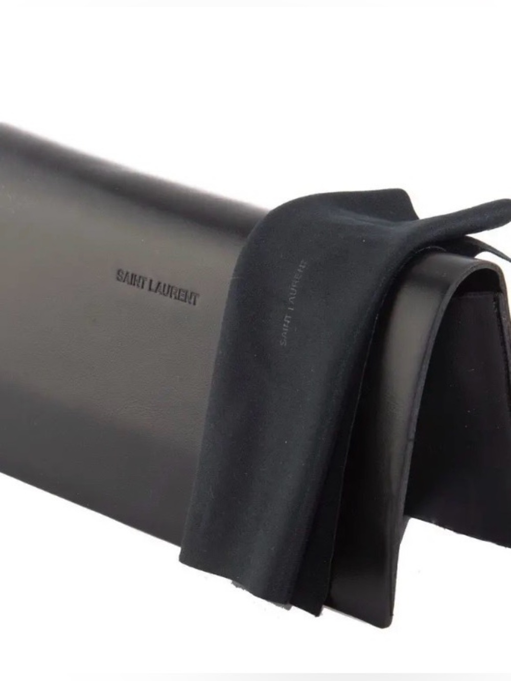 Saint Laurent Two-Tone Betty Sunglasses - Black/ Silver - Picture 3 of 6